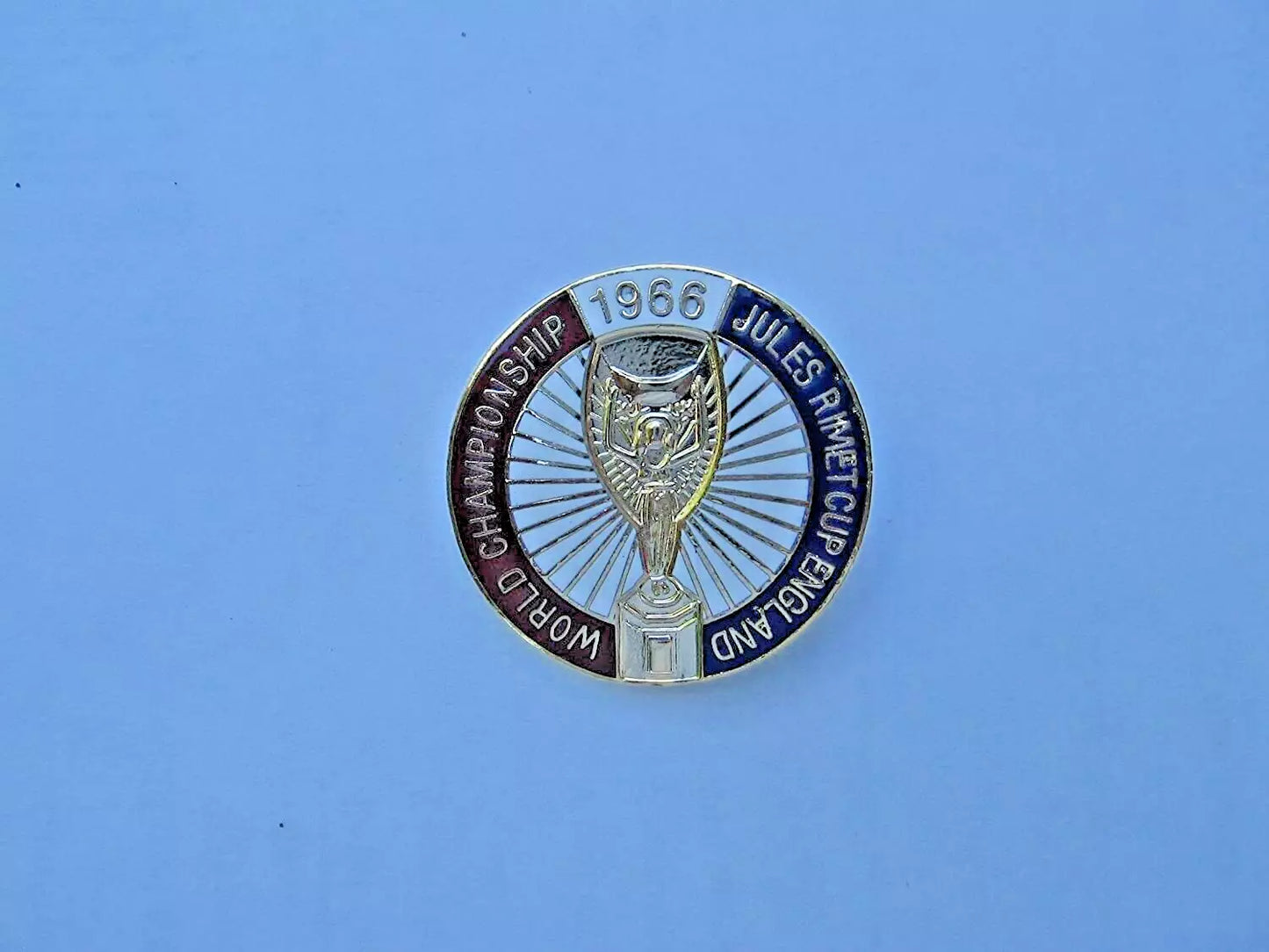 Vintage England 1966 World Cup Winners Enamel Pin Badge, Collectable Football Memorabilia, Mint Condition
