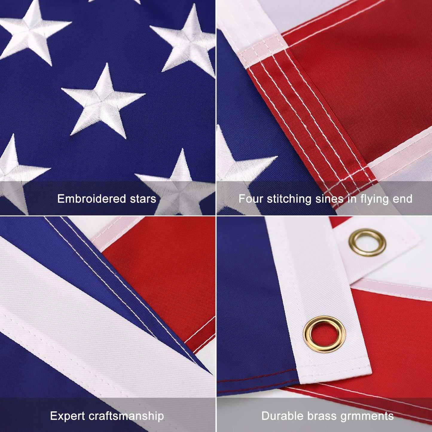 Embroidered American Flag 3x5ft – Heavy-Duty LIMITED-TIME DEAL
