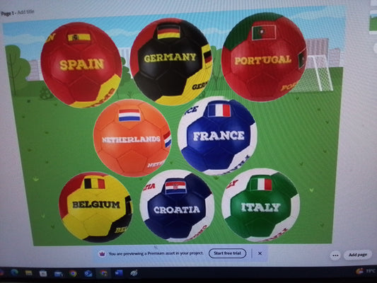 32 PANEL FOOTBALL SIZE 5 8 ASSORTED Price each ball £6.00