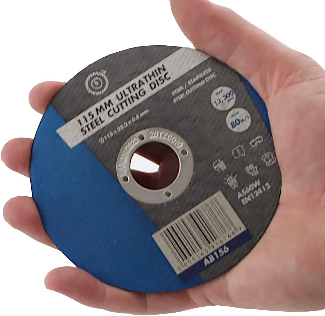 (10PK) 115mm Metal Cutting Discs - Stainless Steel Mild Steel Iron Ultra Thin Profile Slitting Discs Fast and Clean Cutting